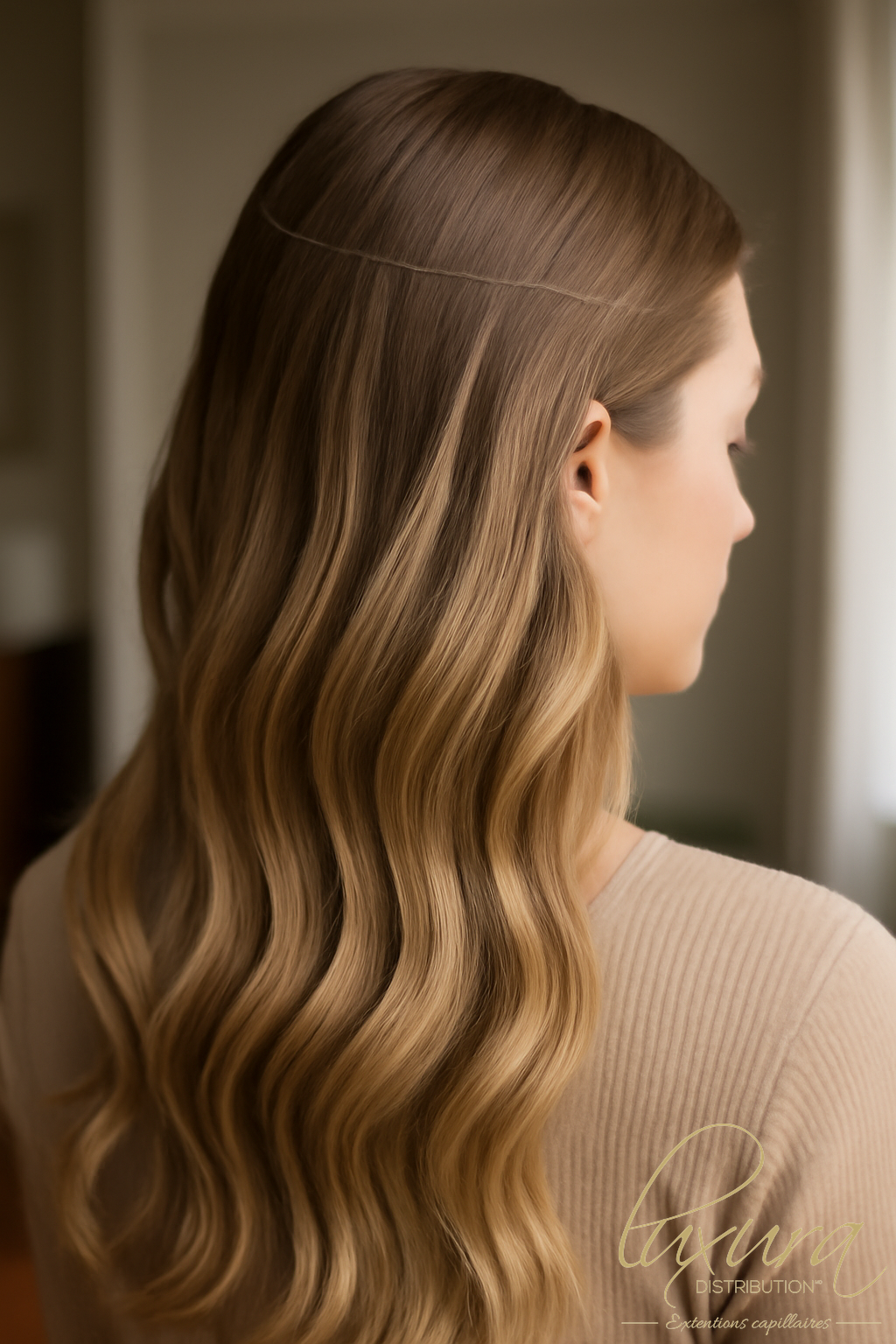 Extensions capillaires - Détail technique close-up