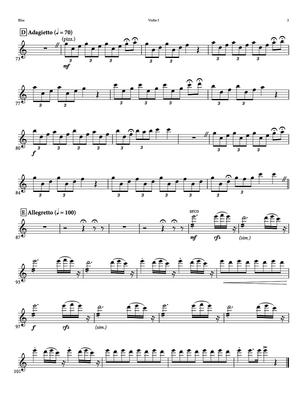 Thumbnail: Bliss - String Quartet - Digital