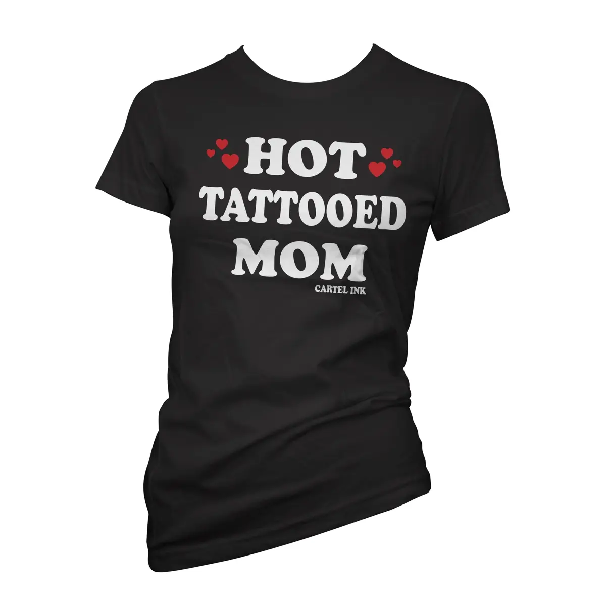 Ladies Hot Tattooed Mom T-Shirt