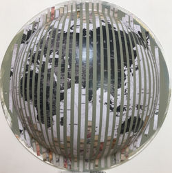 Convex Map,25cm,Collage,2017,2