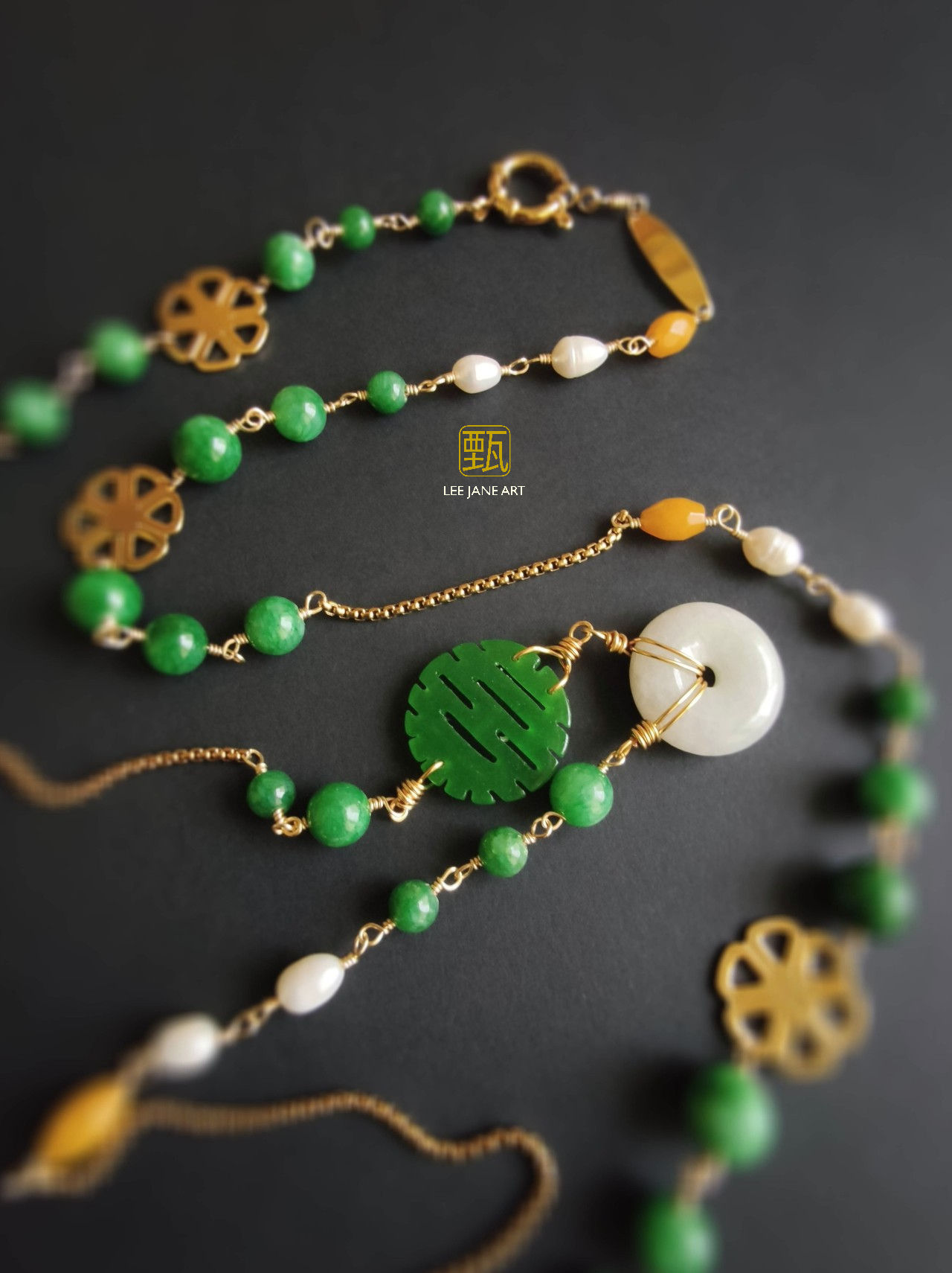 JOYFUL 'XI' JADE NECKLACE