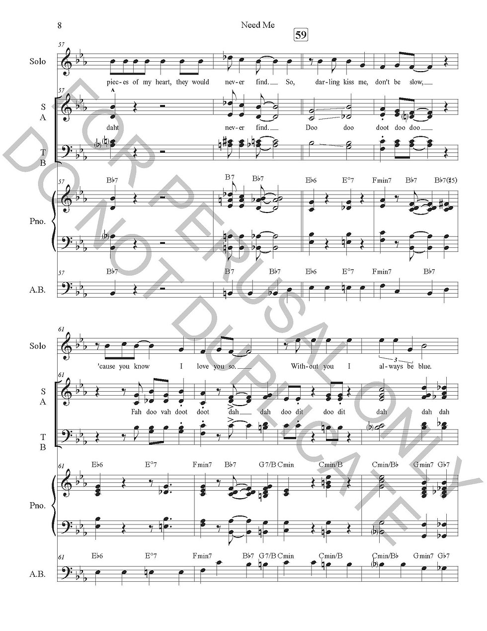 Thumbnail: NEED ME (SATB)