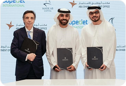 A strategic partnership between Markab Capital and the Italian Super Jet to establish a civil aircraft factory in UAE