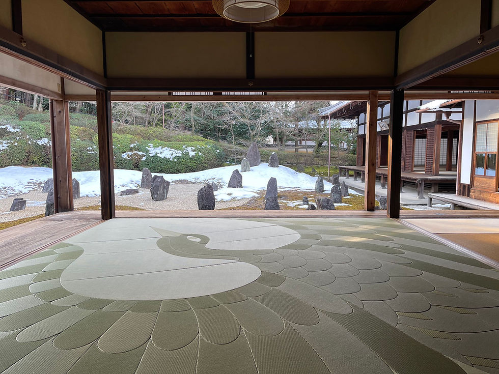 アートな畳。鶴の畳