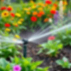 Irrigation system in a beautiful garden.jpg