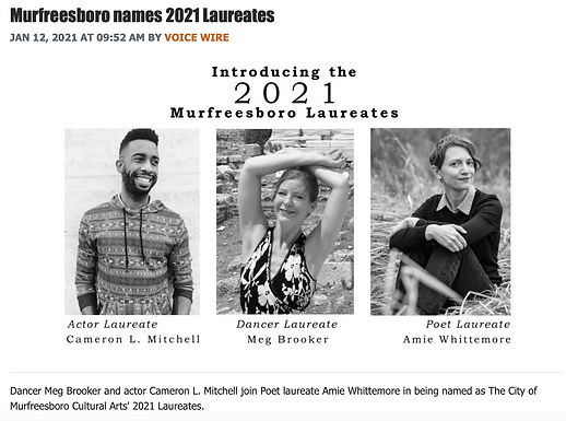 Murfreesboro Names 2021 Laureates