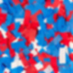red white blue bulk confetti by the pound