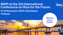 Meet Us at the 3rd International Conference on Rice for the Future, 14–15 November 2024, Nonthaburi, Thailand