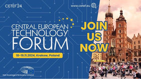 Uczestniczymy w IV Środkowoeuropejskim Forum Technologicznym – Central European Technology Forum - CETEF'24, które odbędzie się 18-19 listopada 2024 w Krakowie!