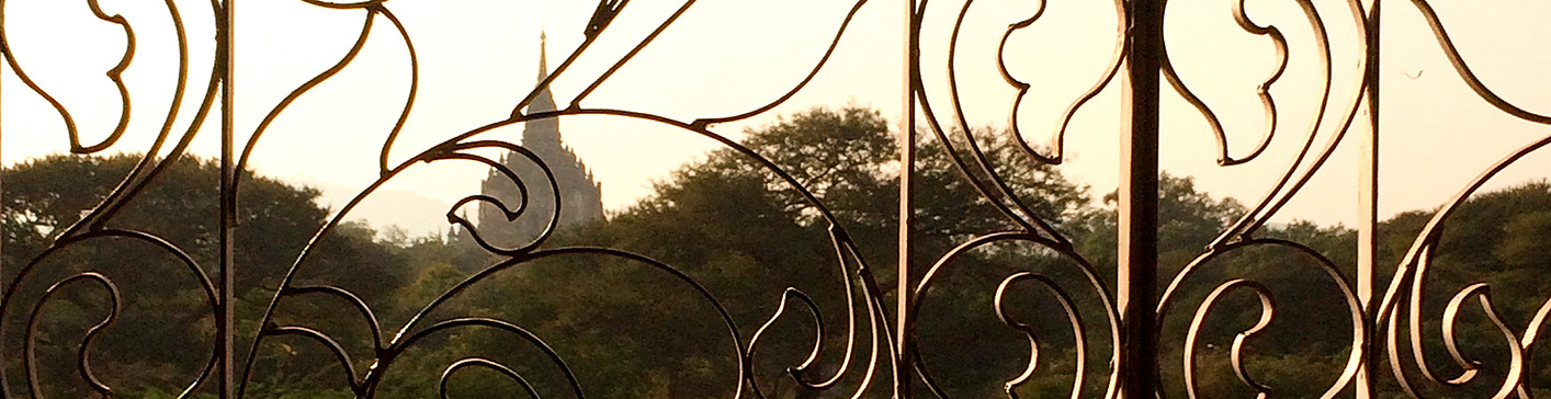 Foto de um templo em Myanmar