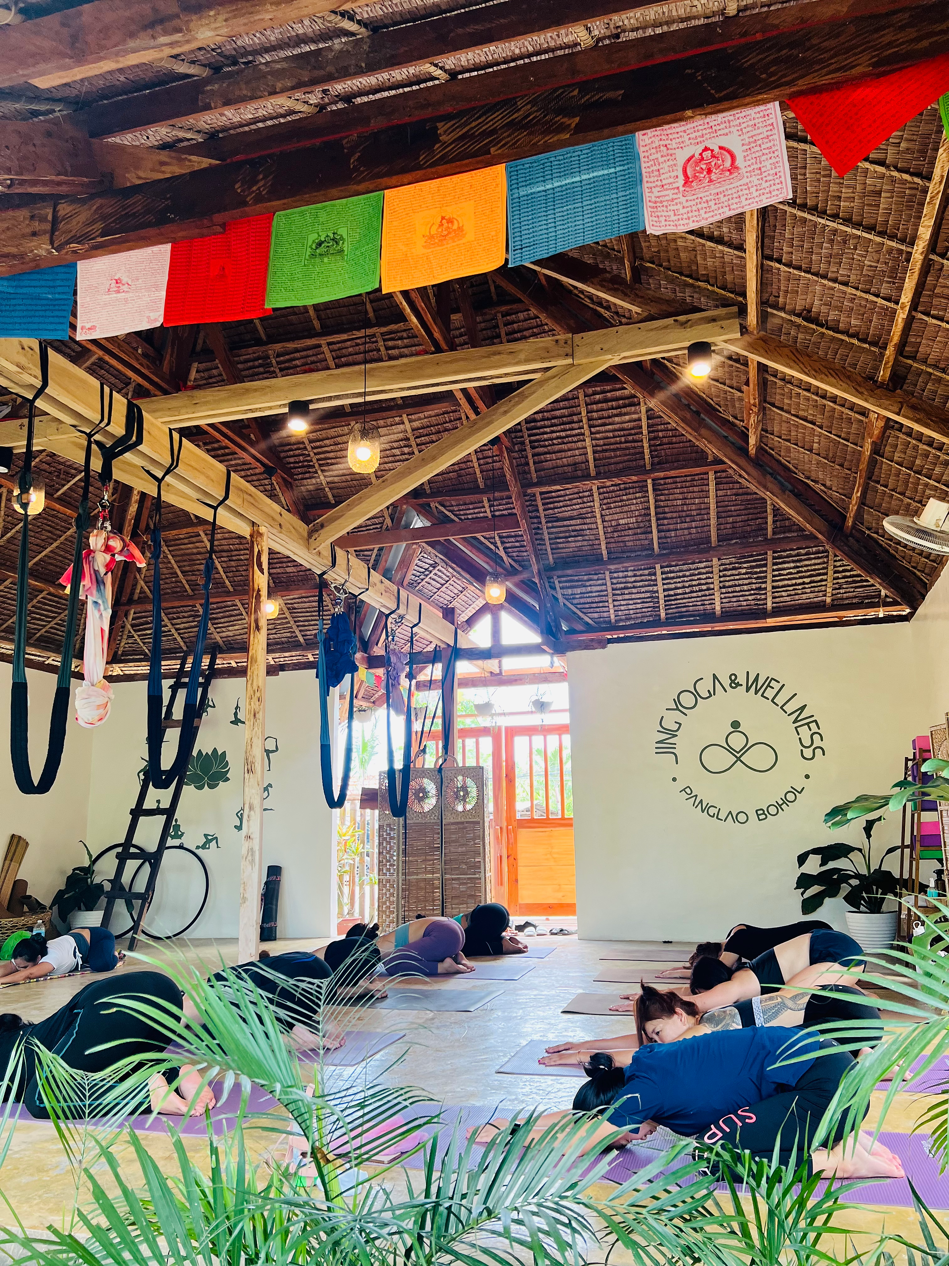 aerial hammock yoga warm up 7