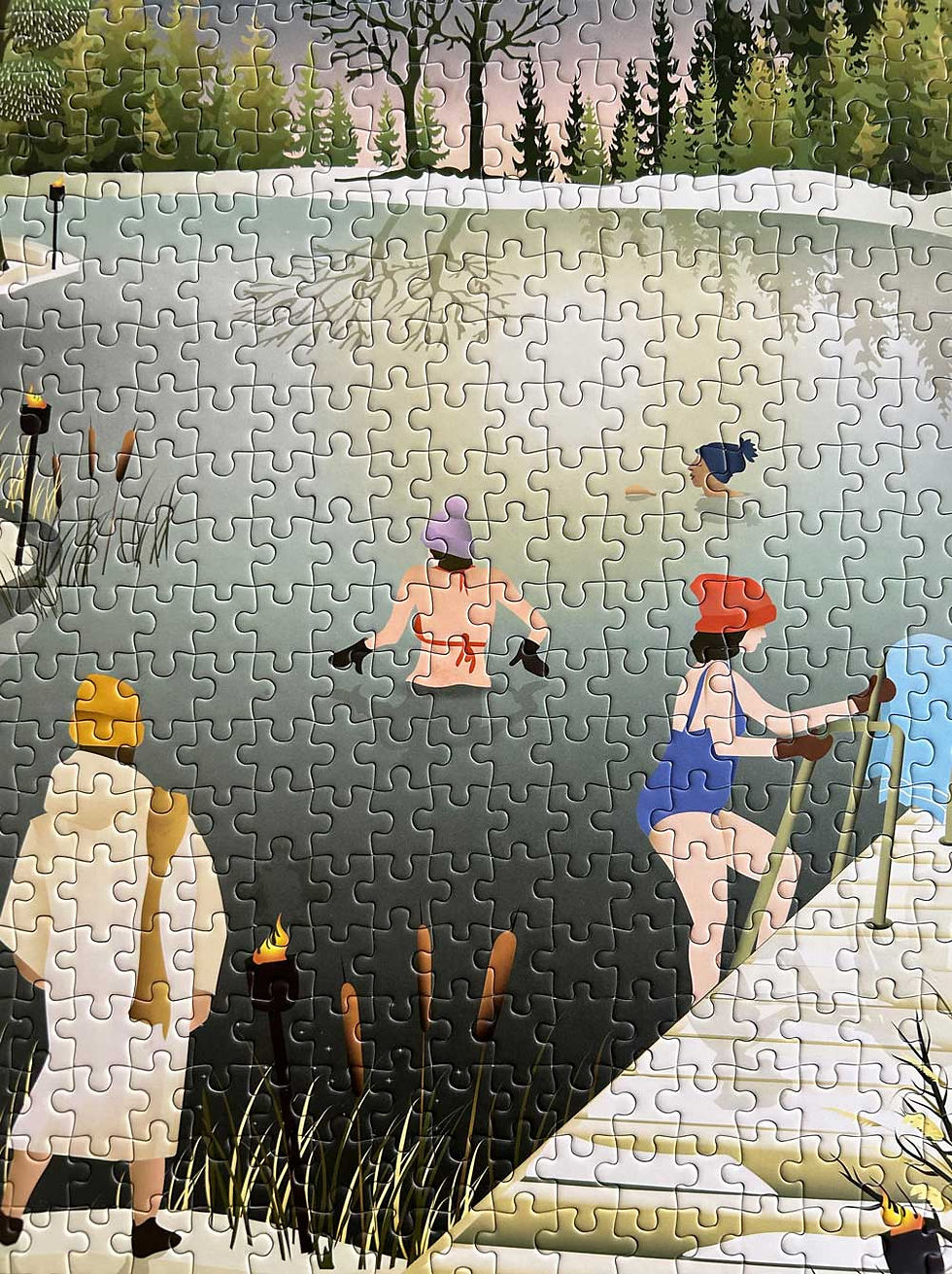 Miniature : Puzzle 1000 pièces - L'hiver au lac