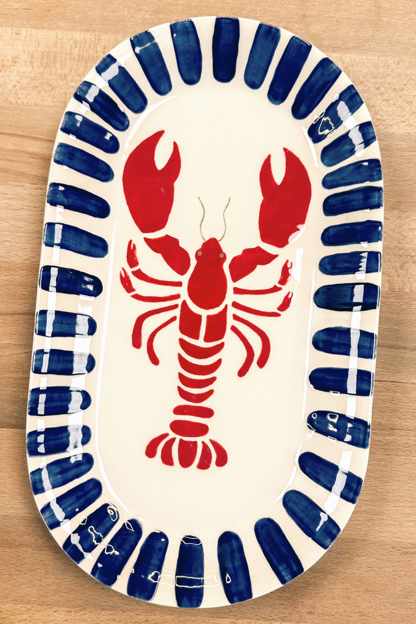 Plat rectangulaire arrondi