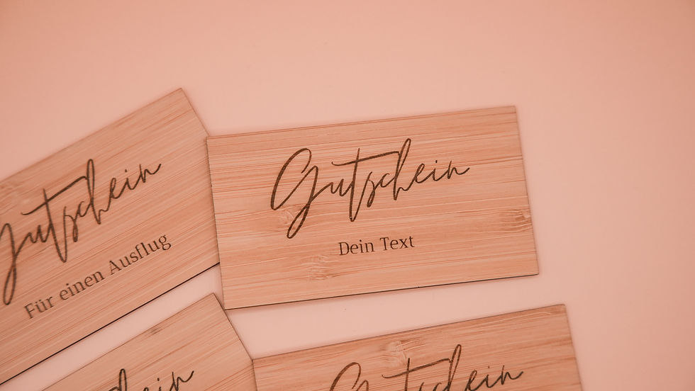 Miniaturbild: Gutschein Karte Bambus personalisierbar