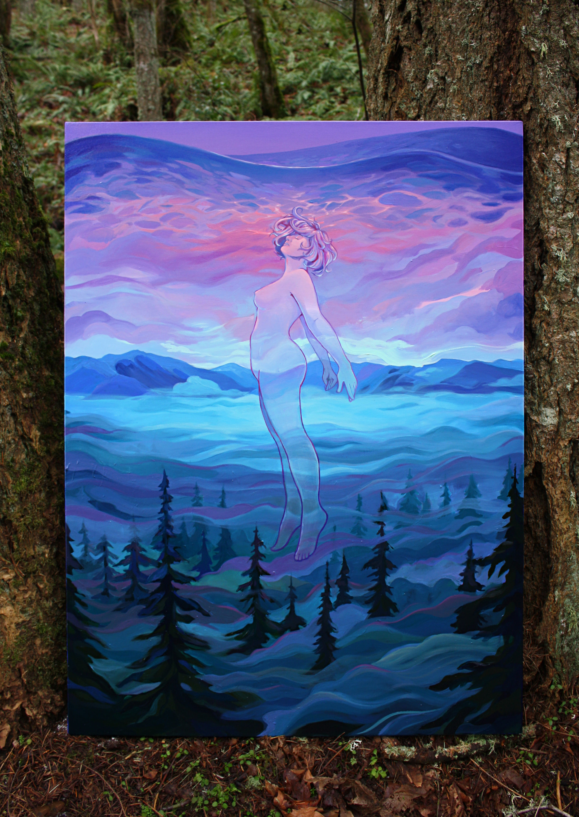 ASCEND 40x30 ACRYLIC PAINTING