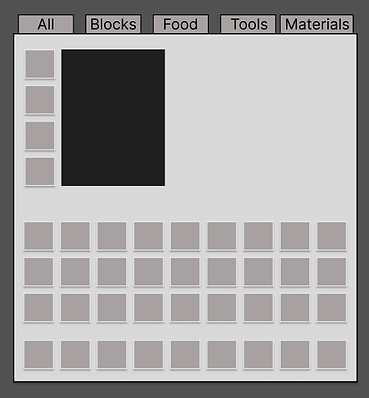 Wireframe Minecraft Minecraft Inventory Wireframes | Jozie Brajkovich