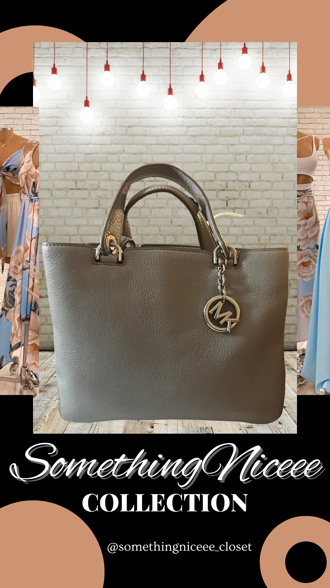 Annabelle Top Zip Leather Tote by Michael Kors