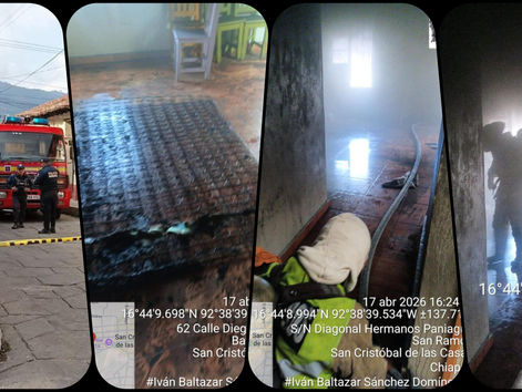 Incendio en vivienda del Barrio de La Merced es controlado sin mayores daños