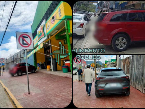 Tránsito Municipal sanciona vehículos estacionados sobre banquetas