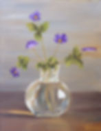 Glass vase with flowers
