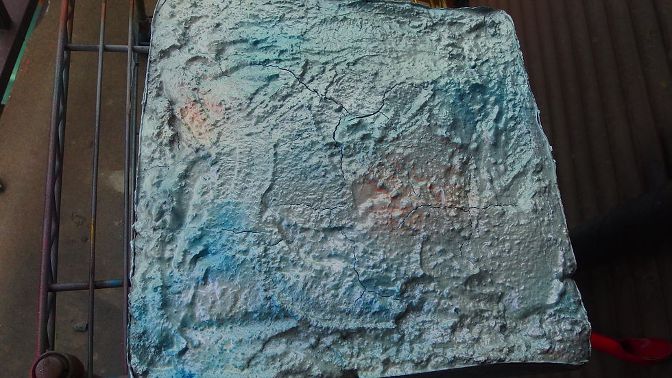 サムネイル： No 053 氷雪03 25cm X25cm ディスプレイ・台座・ジオラマ・模型・インテリア・フィギュア・プラモデル〔才も不才も〕