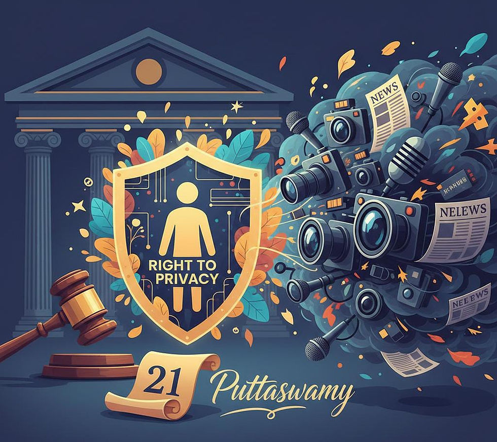 Right to Privacy and Media Reporting (Article 21, Puttaswamy Judgment)