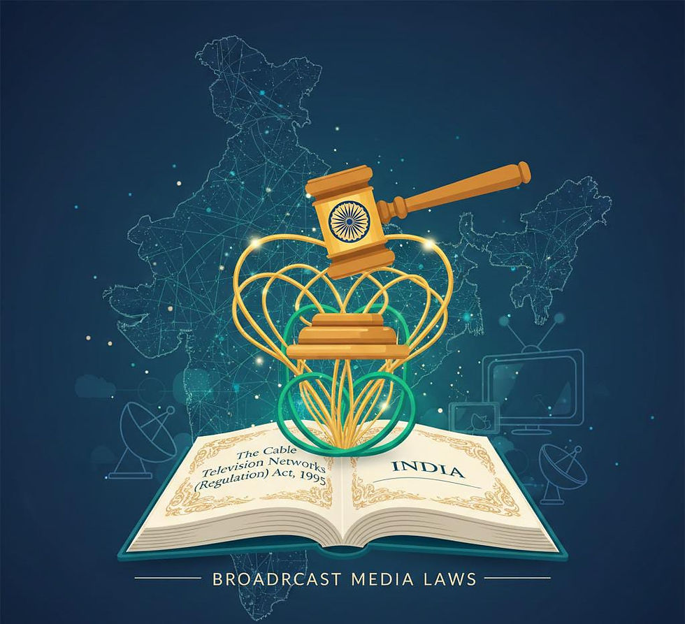 Broadcast Media Laws in India (Cable Television Networks (Regulation) Act, 1995)