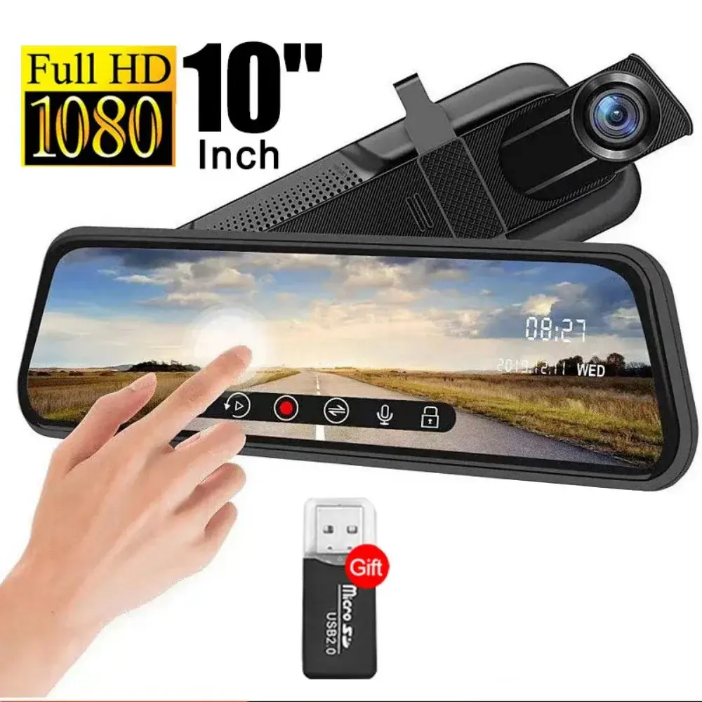 Car 10 Inch IPS 2.5D Touch Screen Dash Cam