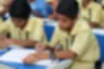 Student in a classroom