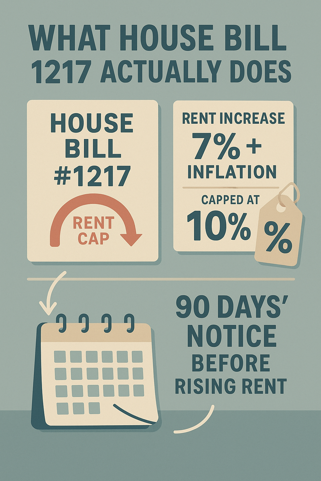Washington rent cap infographic