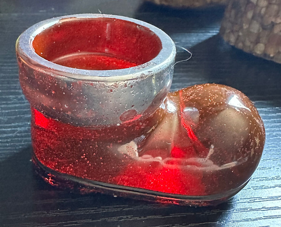 Thumbnail: Santa Boot Tea Light Holder