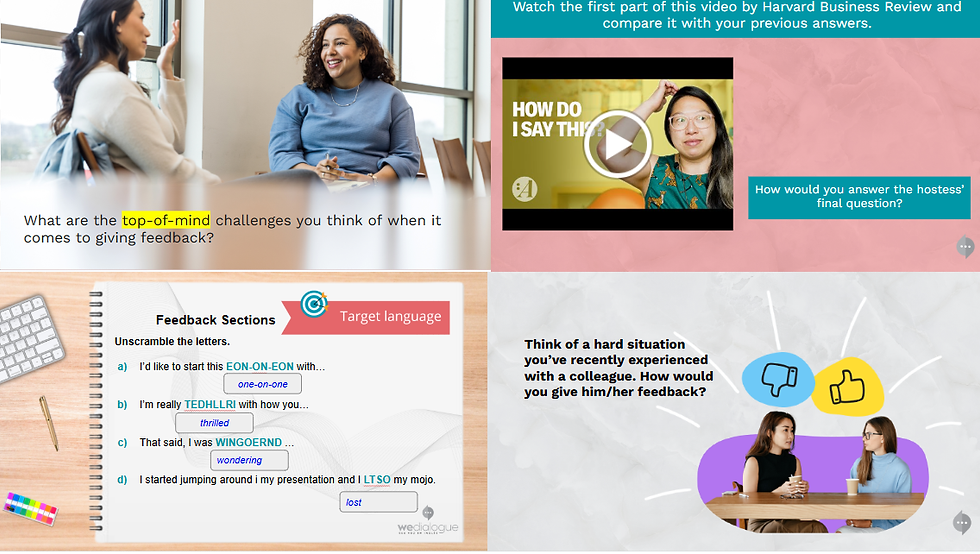 FREE LESSON: Giving Feedback (B2 and Beyond)