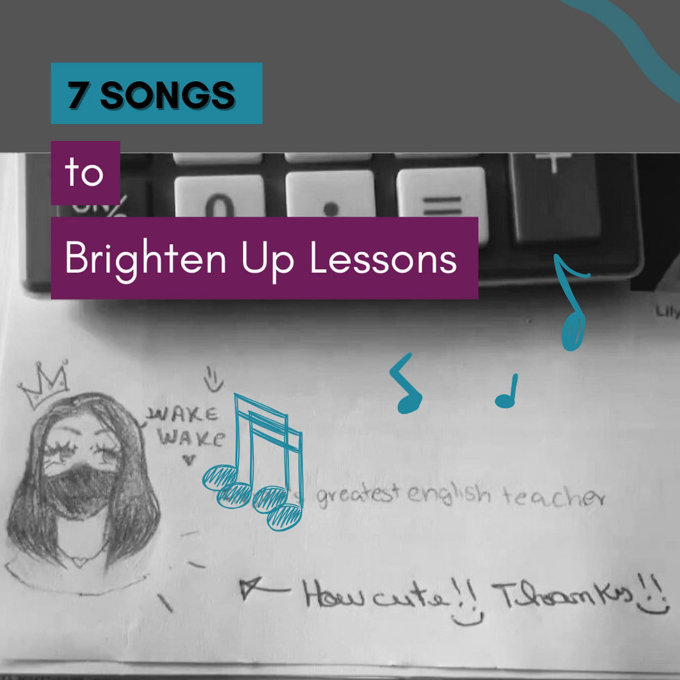 In the photo: a caricature of me sketched by a student on the back of a test.