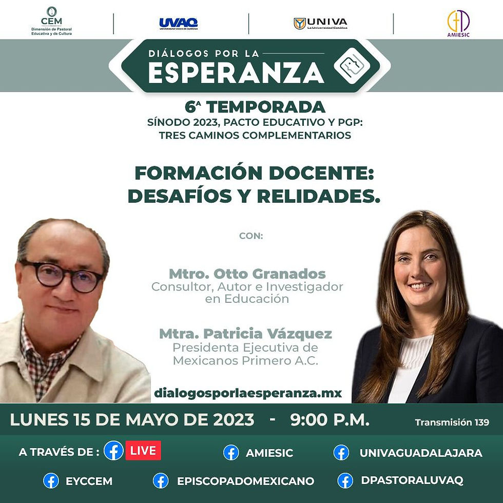 Invitación de la Dirección de Pastoral Educativa y Universitaria de la APM