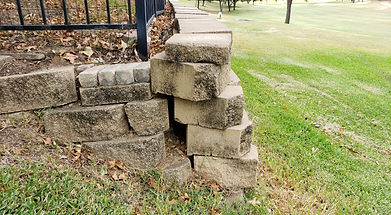 Retaining wall failure