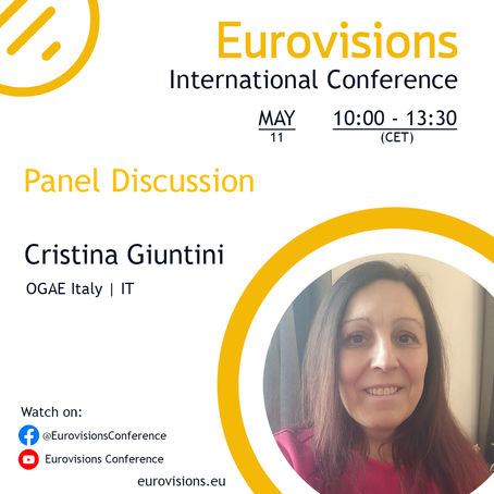Welcome Cristina Giuntini to the Eurovisions Conference!