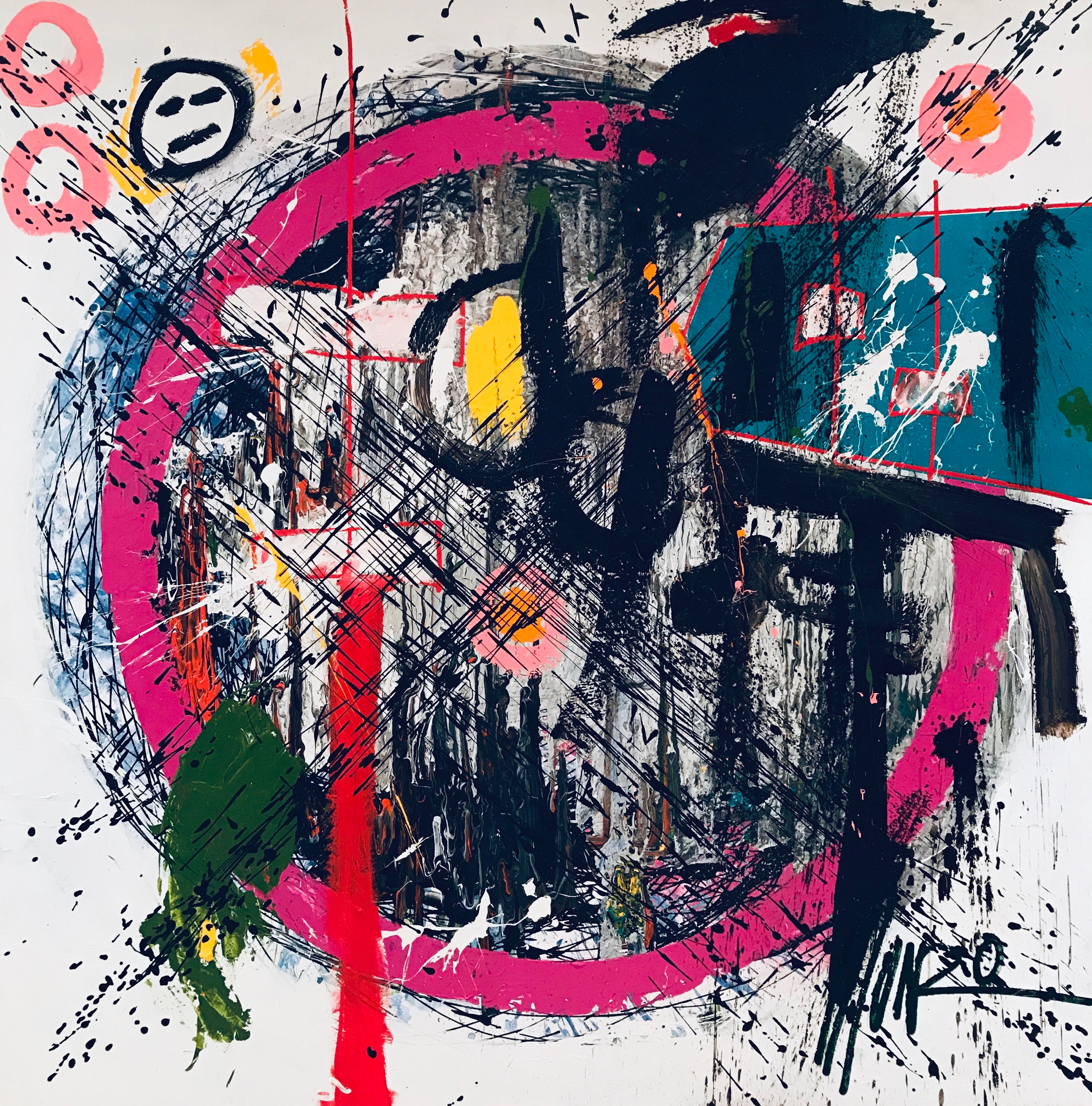 "glory covered the heavens" - an abstract artwork by Munro.