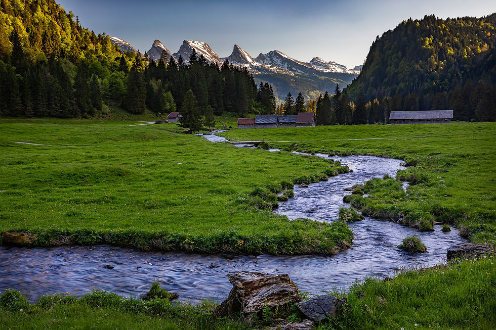 Thur River and Churfirsten