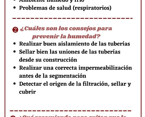 Sistema hidráulico convencional para solucionar inconvenientes de humedad en las construcciones