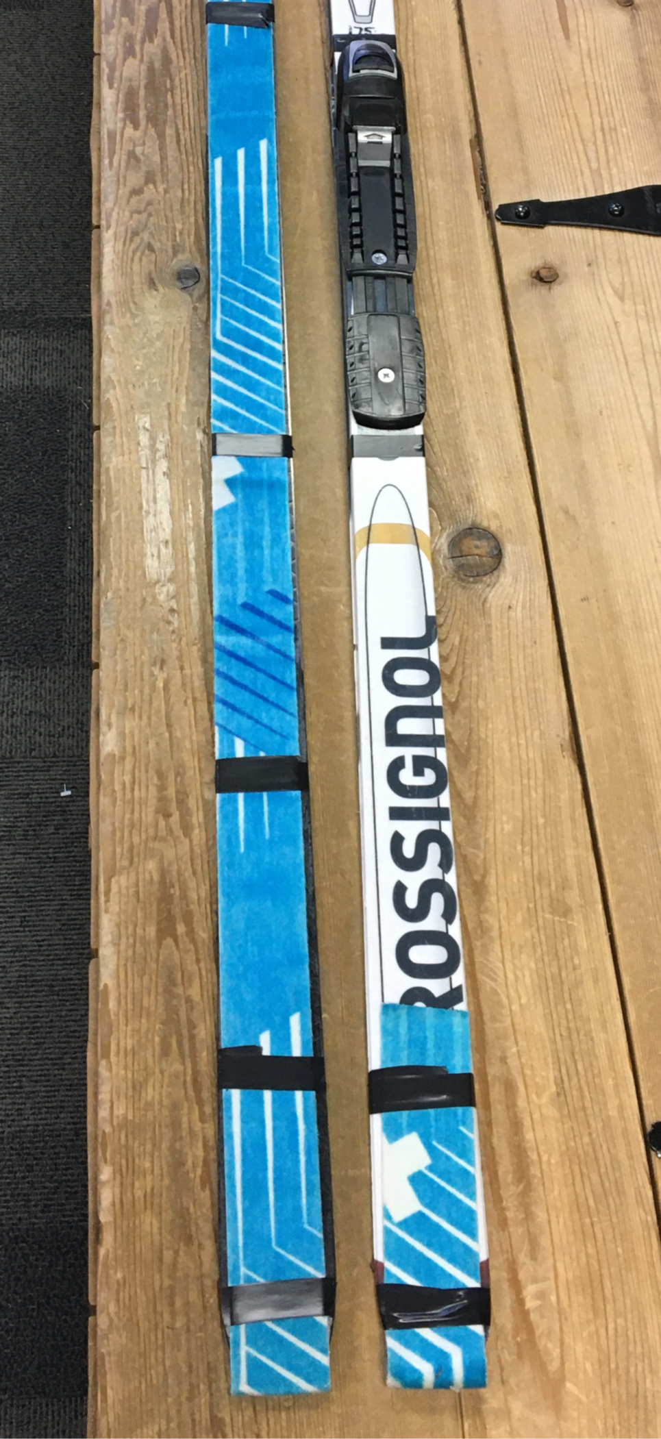 taped climbing skins