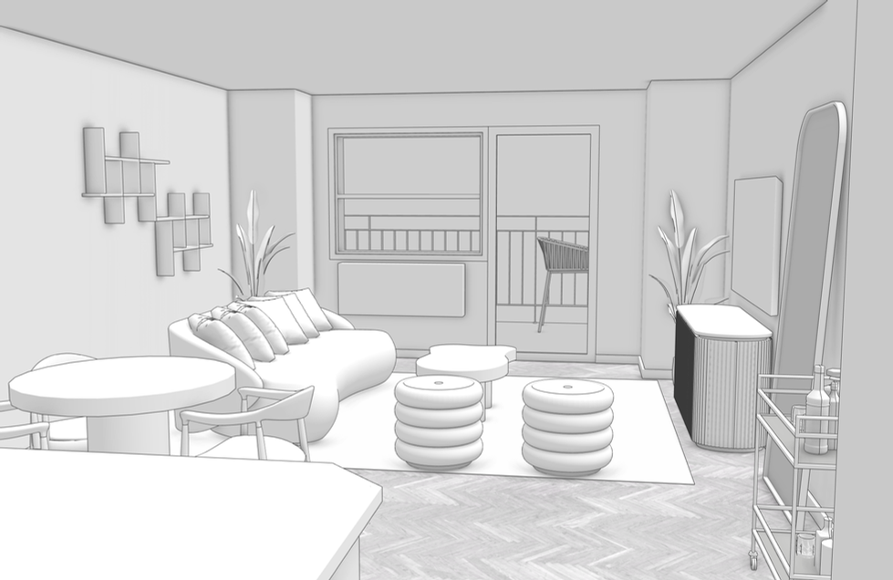 Living Room Perspective 01