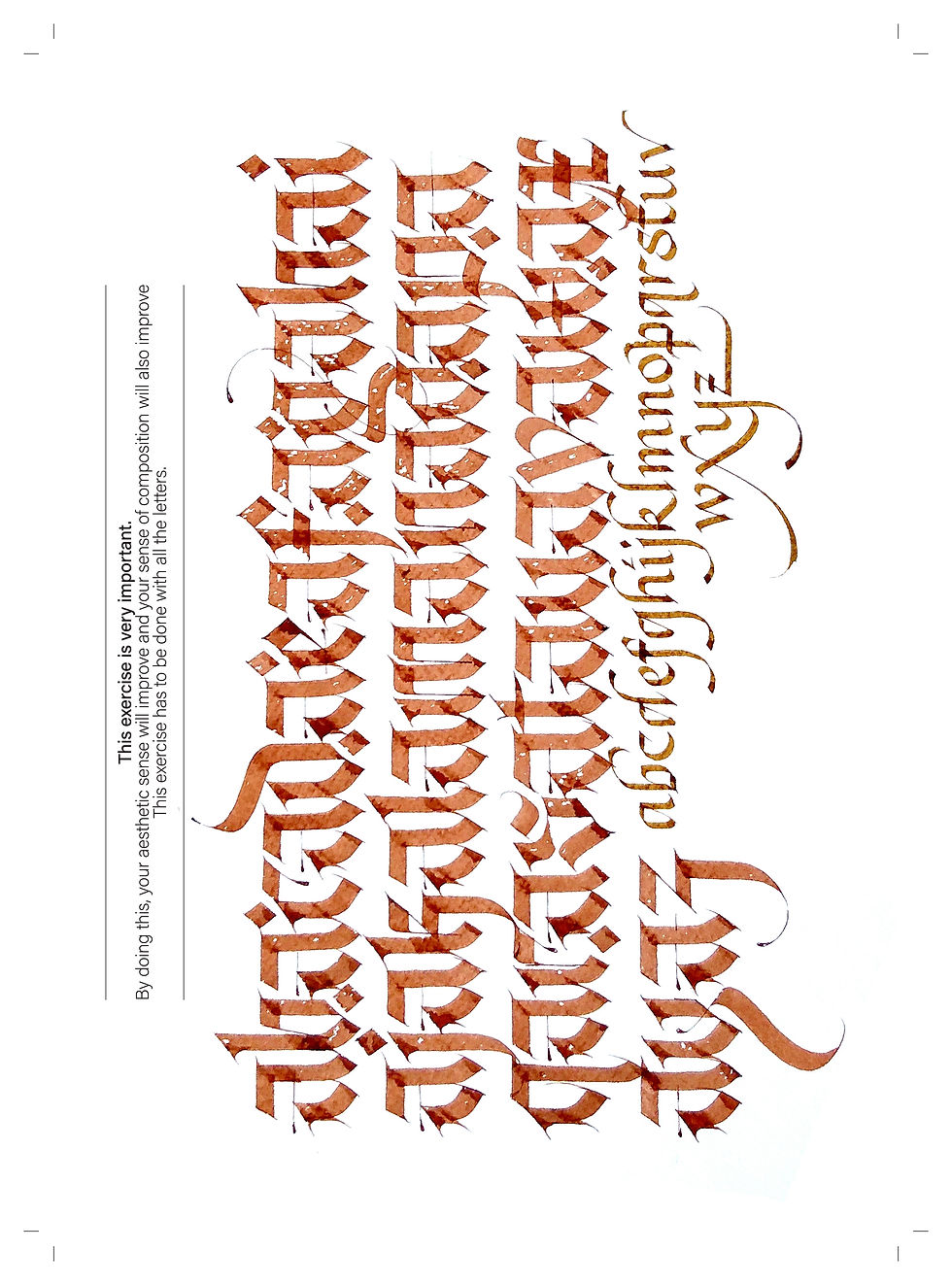 Thumbnail: E-Workbook"CALLIGRAPHY IS ALIVE" DIFFERENT VARIATION SERIES OF (LM script) Vol 3