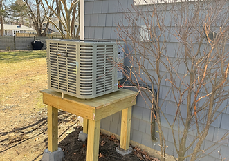 Custom-built platform for outdoor equipment installation