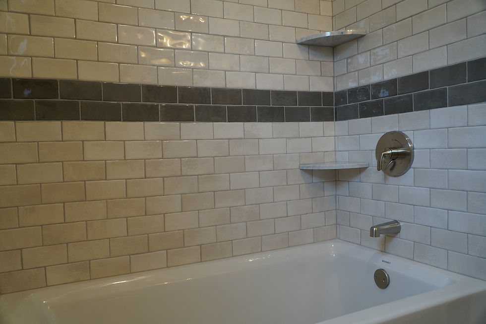 Ceramic tile floor installed in a Rhode Island home
