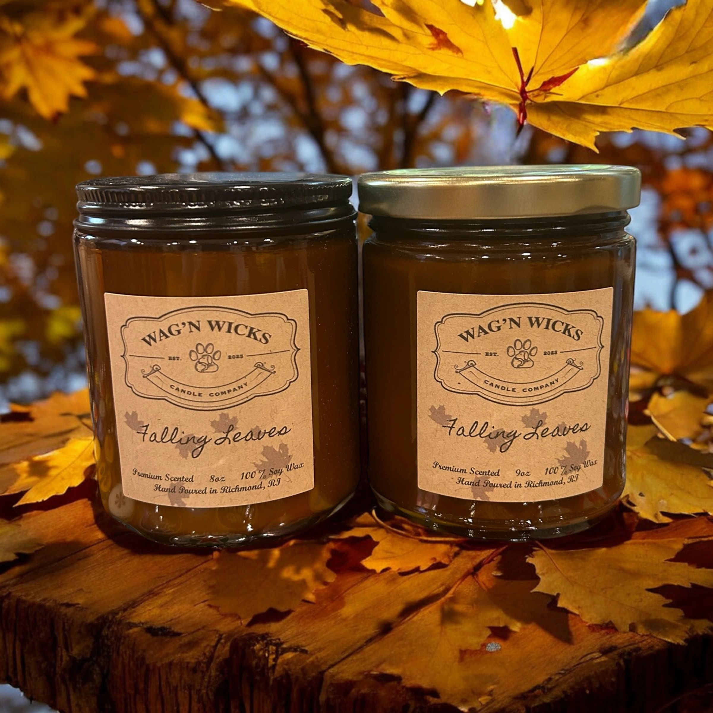 Falling Leaves Soy Wax Candle 8 oz