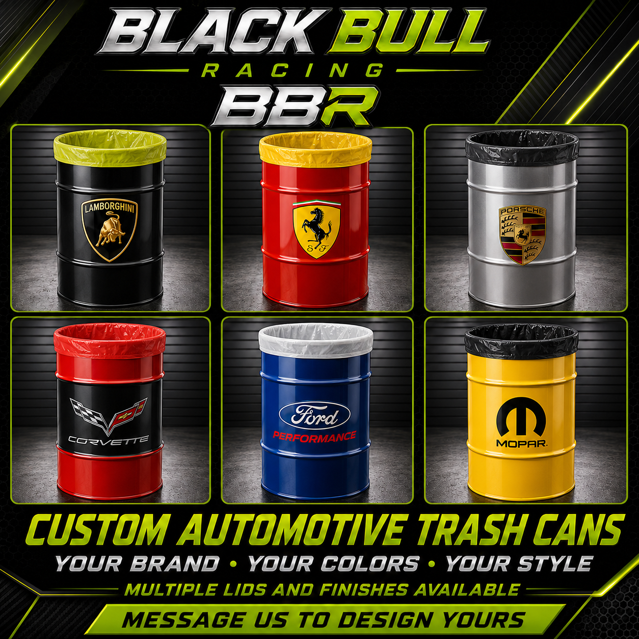 16 Gallon Metal Drum Trash Can