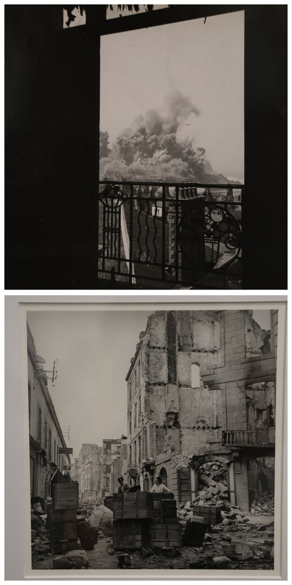 Upadek cytadeli, bombardowania z powietrza, Saint-Malo, Bretania, 1944. Zdj Lee Miller. Lee Miller Archives, East Sussex. Ruiny Saint-Malo, Bretania, 1944. Zdj. Lee Miller. Musée d’Art Moderne, Paryż