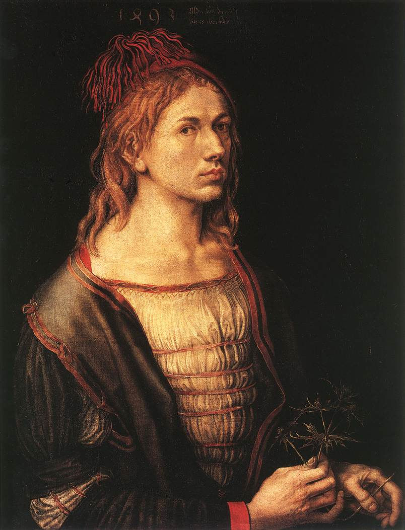 Albrecht Dürer, Autoportret z goździkiem