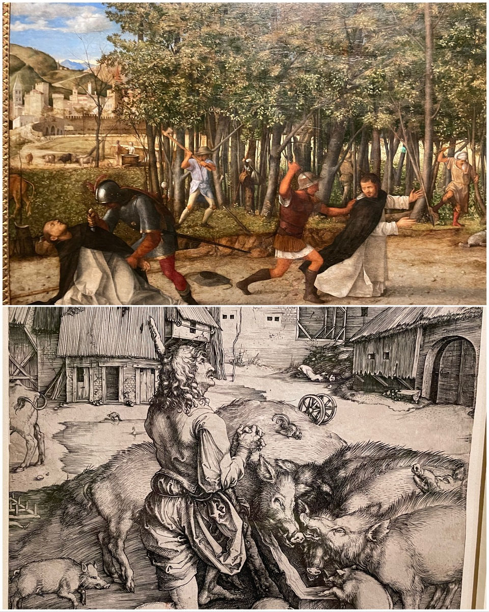 Giovanni Bellini, Zabójstwo Świętego Piotra Męczennika; Albrecht Dürer, Syn marnotrawny