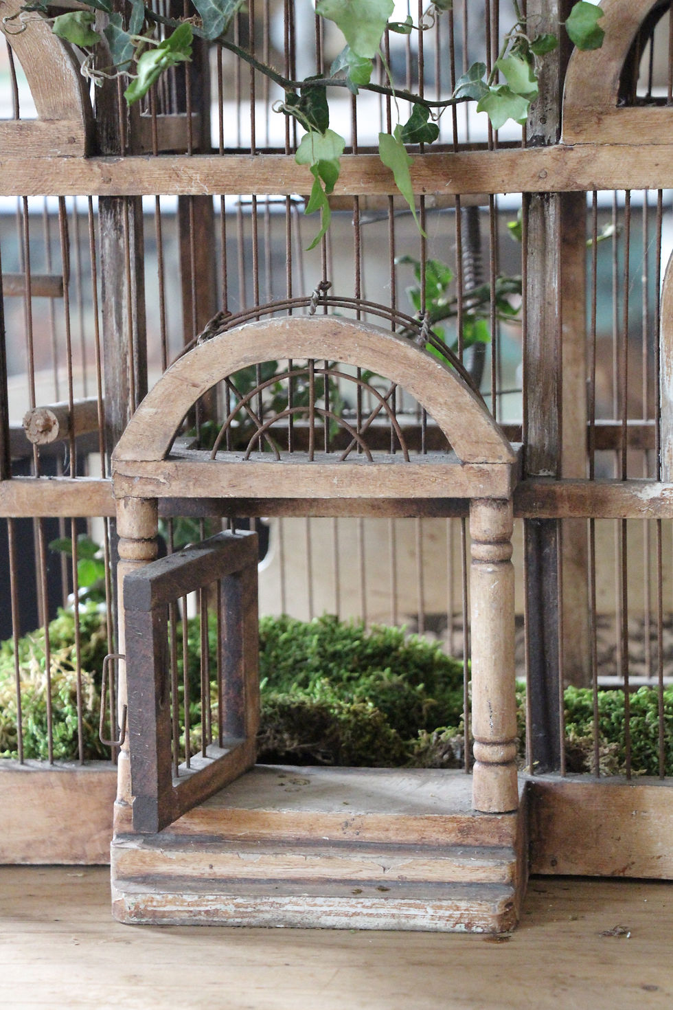 Miniature : Cage à oiseaux XIXe